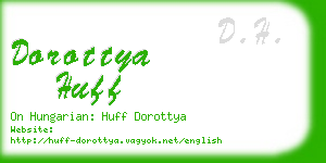 dorottya huff business card